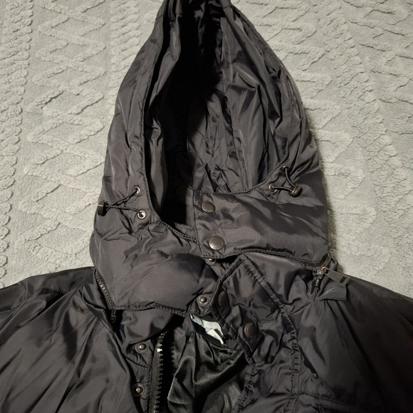 COLE HAAN SIGNATURE MEN'S Medium BLACK PUFFER JACKET COAT WITH REMOVABLE HOOD - Picture 14 of 14